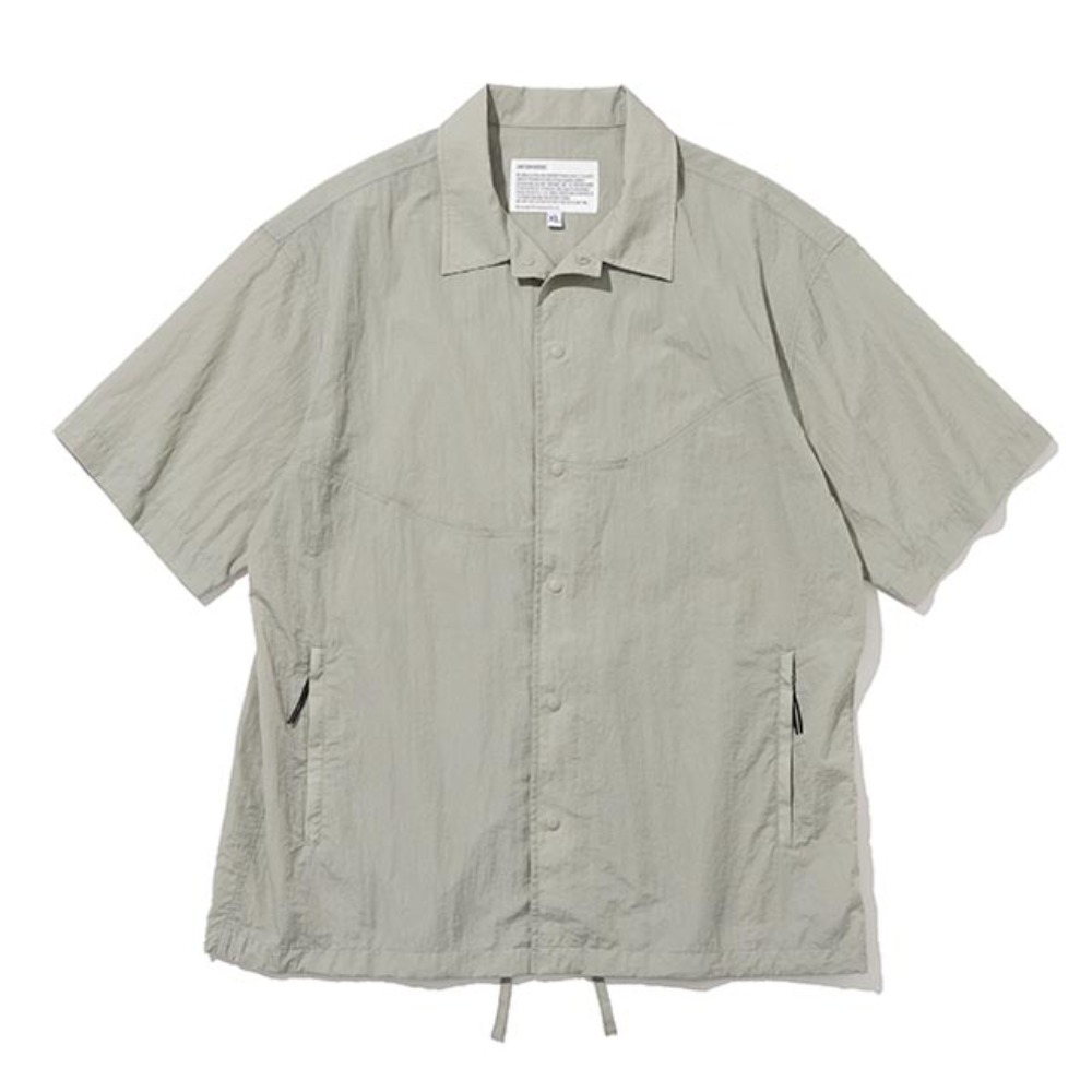 유니폼브릿지comfort zip pocket short shirts 그레이반팔셔츠