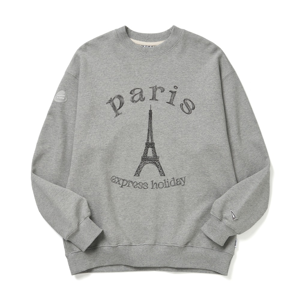 익스프레스홀리데이Paris Landmark Sweatshirt 멜란지맨투맨 스웻셔츠