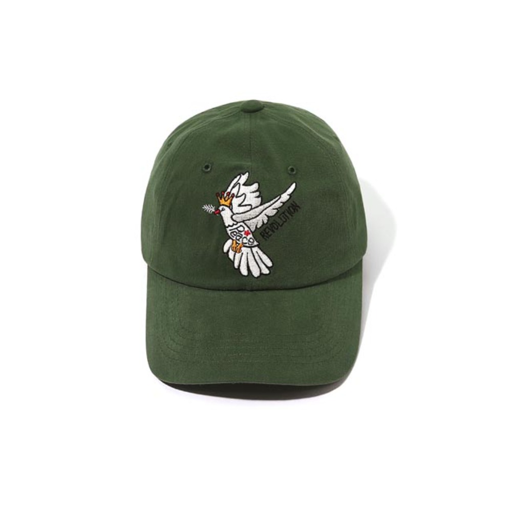 오가프Peace and Love Bird Cap 그린모자 볼캡