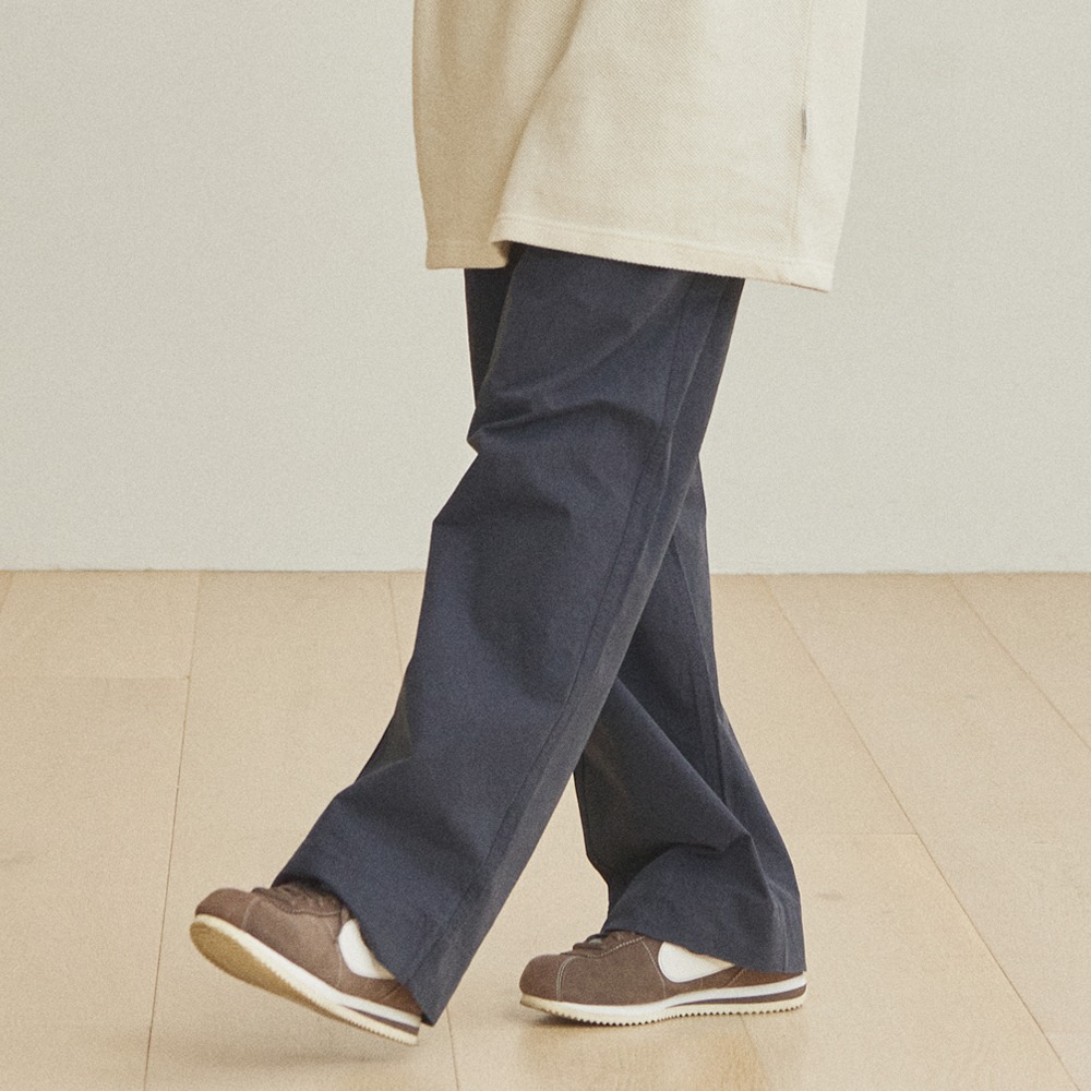 캐피디자인ONE TUCK WIDE FATIGUE PANTS 네이비바지 퍼티그 팬츠 면바지