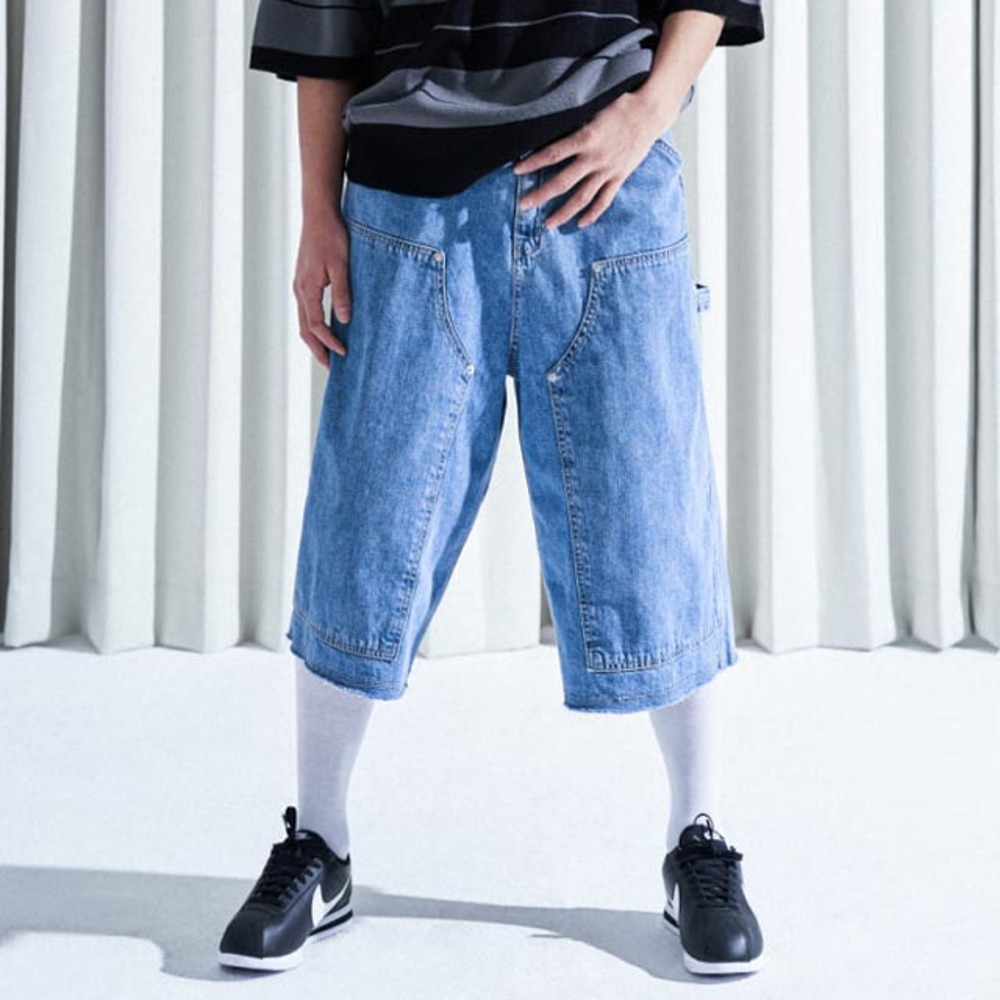 NYPMechanic Indigo Denim 3/4 pants반바지