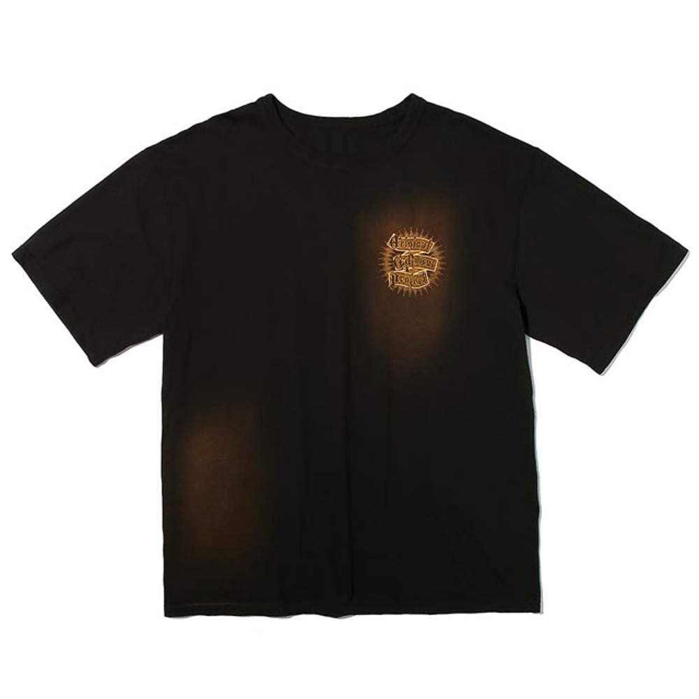 오가프Garment Washed Lettering Graphic Tee 블랙반팔 반팔티