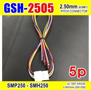 [GSH-2505] SMP250-SMH250-5p 2.5mm(0.098&quot;)pitch connector L=600mm (300+300)