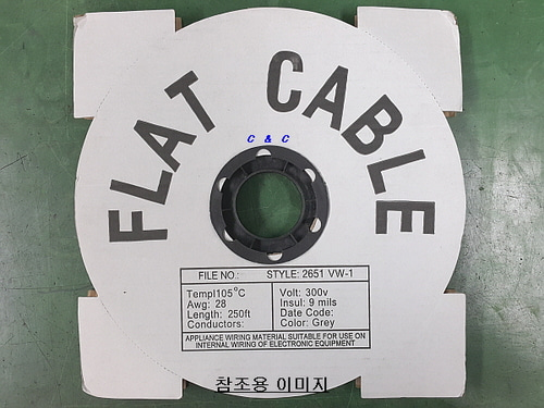 2678(0.635)-68-1m (0.635mm FLAT CABLE,플랫케이블) - 1.27mm IDC 소켓 작업용