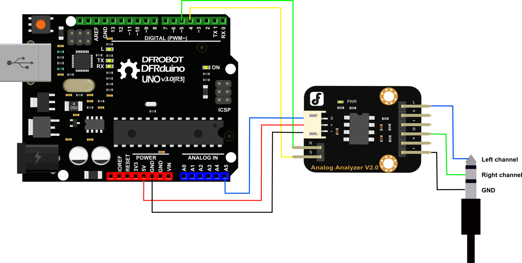 Audio Analyzer Module, Connection Diagram