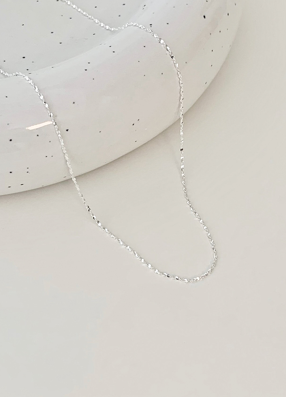 [실버925] shiny sleek necklace