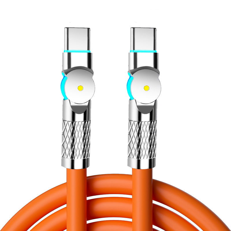 180도회전 PD 60W C to C타입 LED 삼성 아이폰15 고속충전케이블 OCB-CTOC180