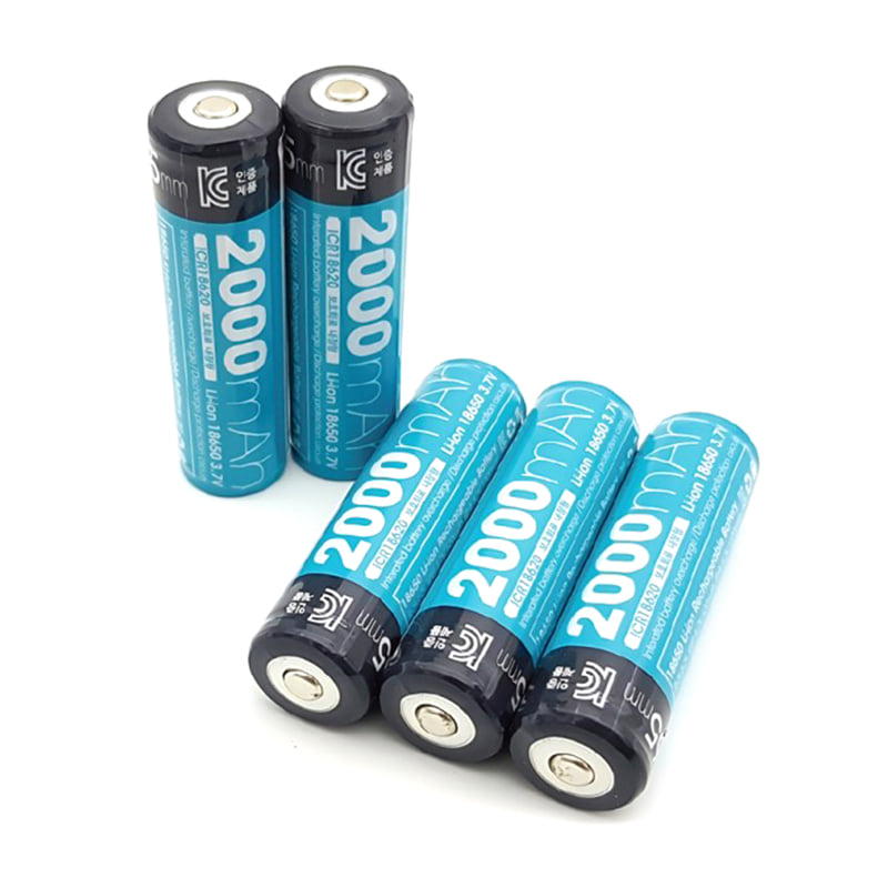 18650배터리 2000mAh 리튬이온 충전지 건전지 보호회로내장