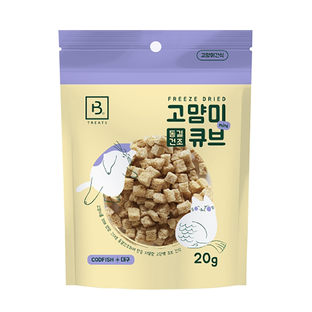 브리더랩 고먐미 동결건조 미니 큐브 대구 20g