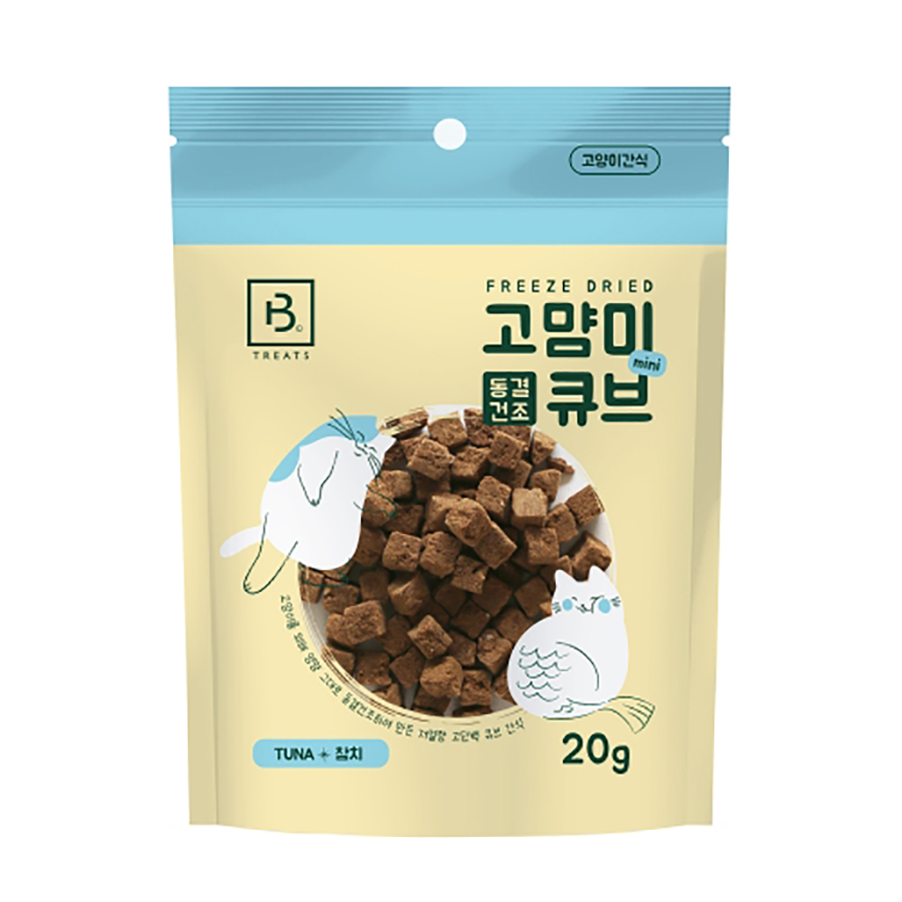 브리더랩 고먐미 동결건조 미니 큐브 참치 20g