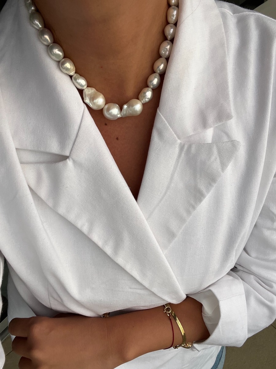 Jackie Multi sized Pearl  Necklace