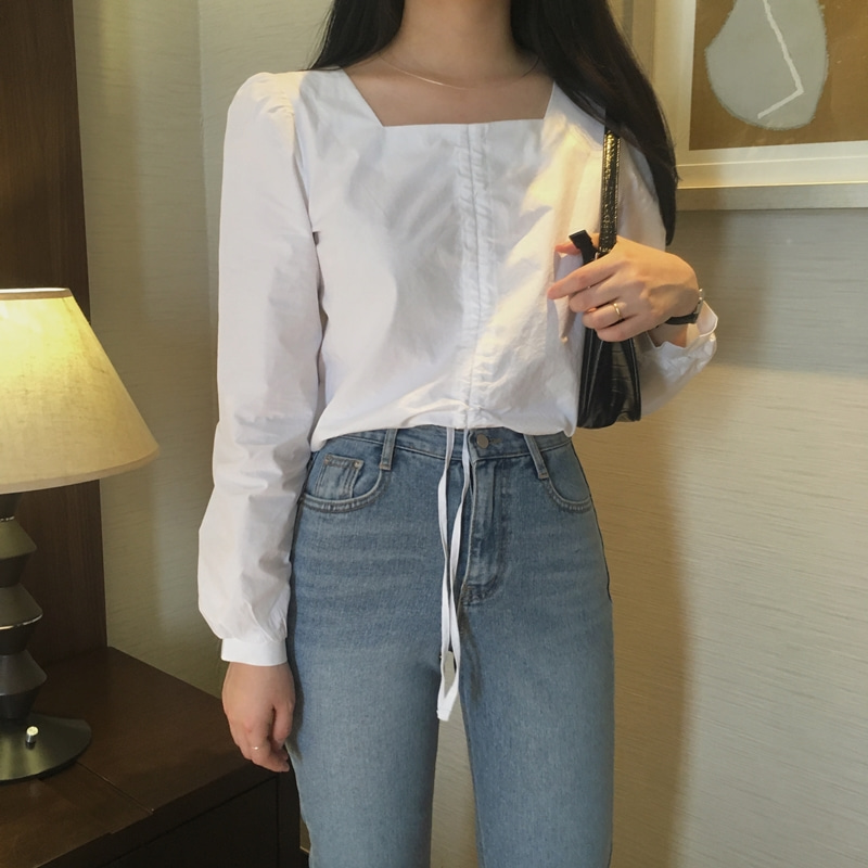 shirring blouse (2color)