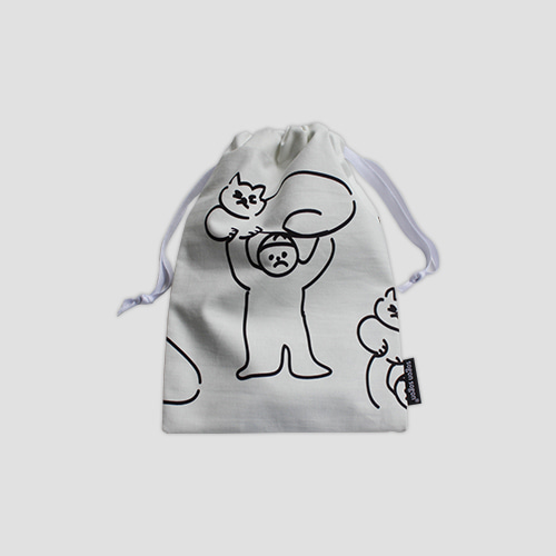 [소곤소곤] Punk kids string pouch M (5차입고)