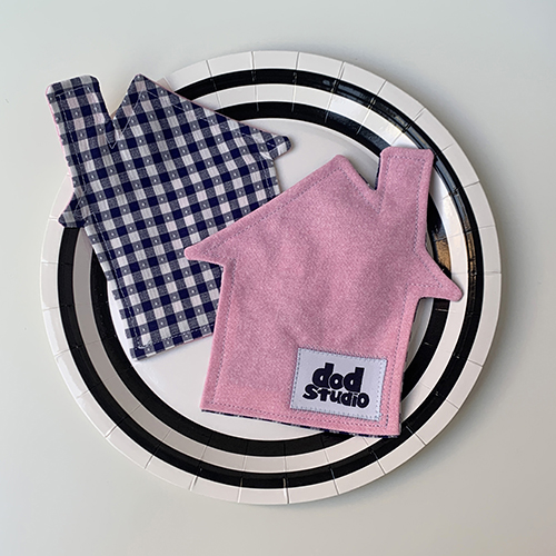 [도드스튜디오] house tea coaster - pink (마지막수량)
