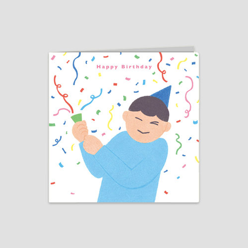 [이영채] 카드 - Happy Birthday (Confetti)