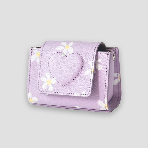 [케이크] shape of microbag - purple daisy (with chain)