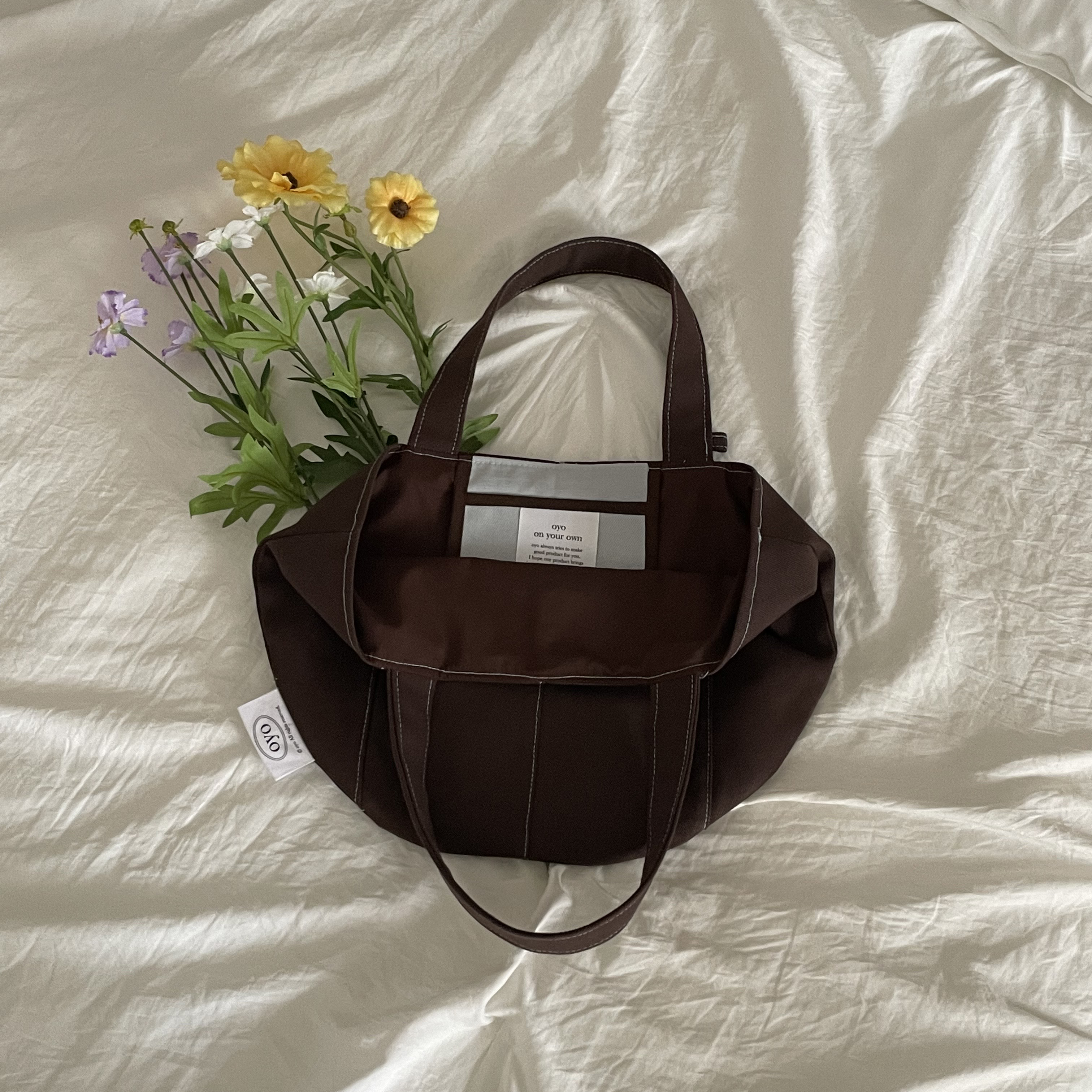 [oyo] stitch bag - brown (3차입고)
