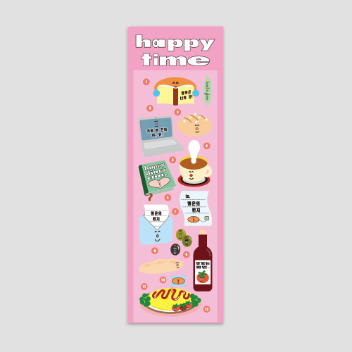 [핸드인글러브] happy time sticker (재입고)