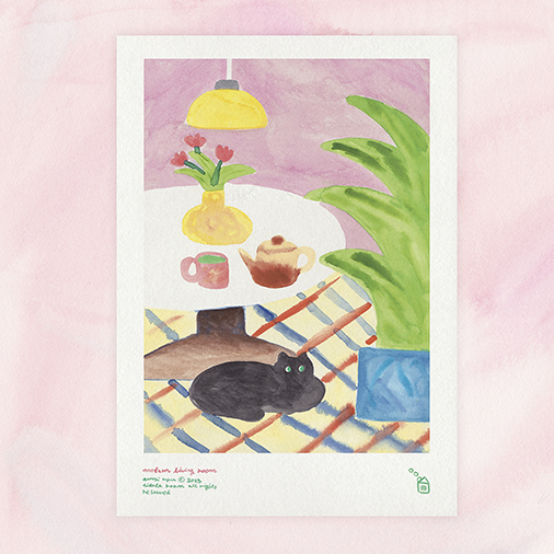 [리틀룸] Modern living room Poster_A3 (재입고)