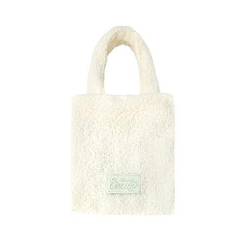 [cozing] Fluffy bag_ivory