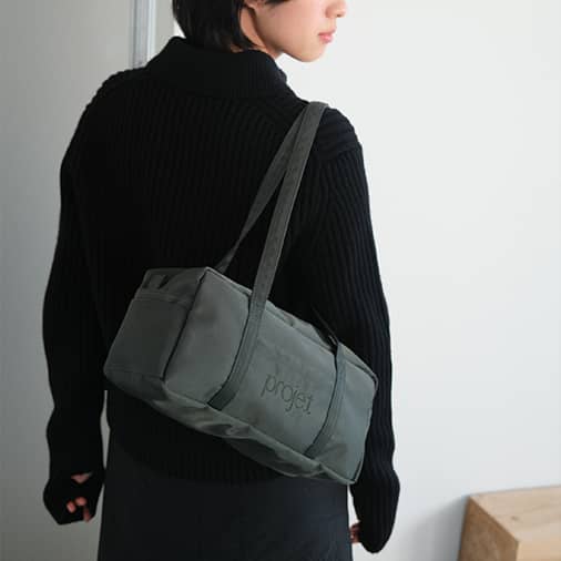 [projet] compact duffle bag (deep green) (재입고)