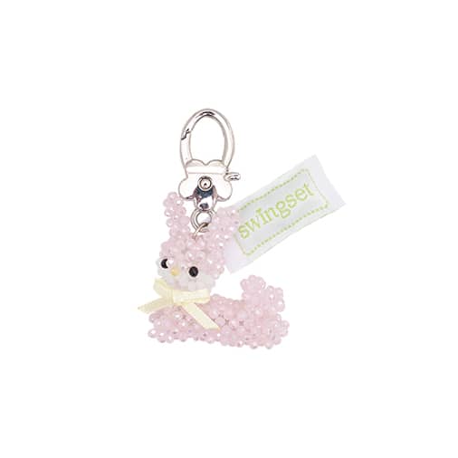 [swingset] Baby Pink Rabbit Key Ring