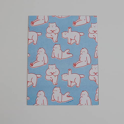[bigbigcat] 리소 포스터 - 요가빅빅캣