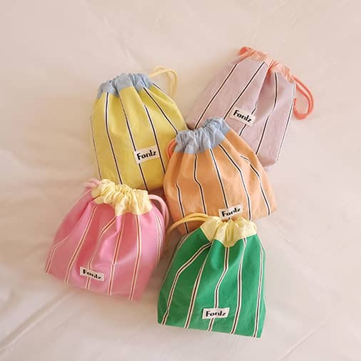 [Fonlz] color line pouch(컬러라인 파우치) (재입고)