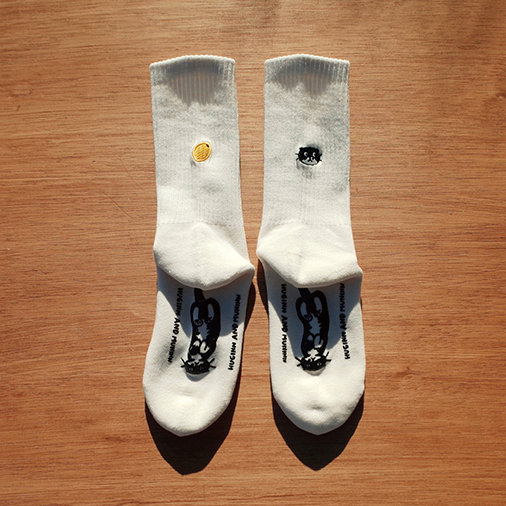 [후긴앤무닌] fruit mo socks_lemon