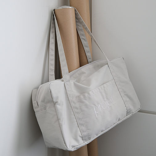 [projet] standard duffle bag (light grey)