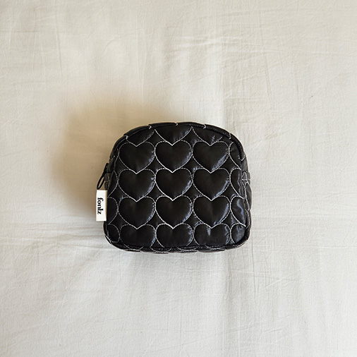 [Fonlz] heart moon pouch - black