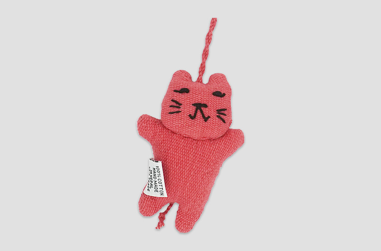 [스모어웨이브] 어글리 고양이 백참 - 꽃분홍