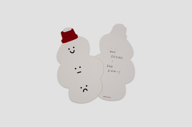 [ppp studio] snowman card (3차입고)