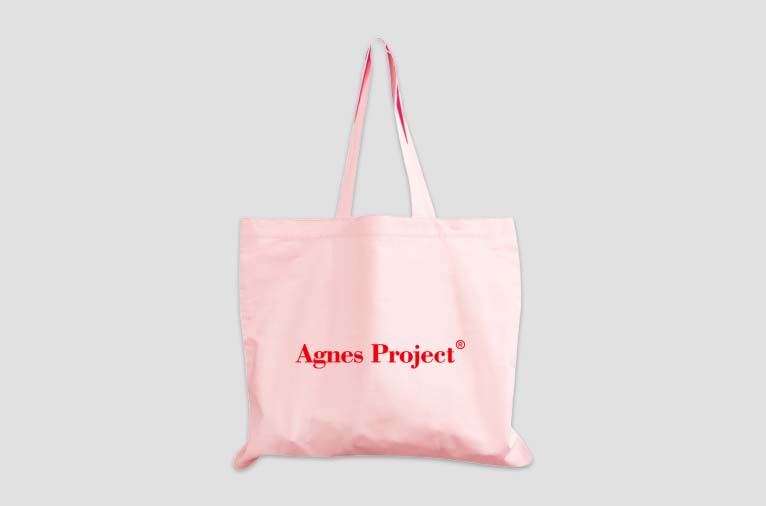 [아그네스프로젝트] Large Cotton Bag_Pink