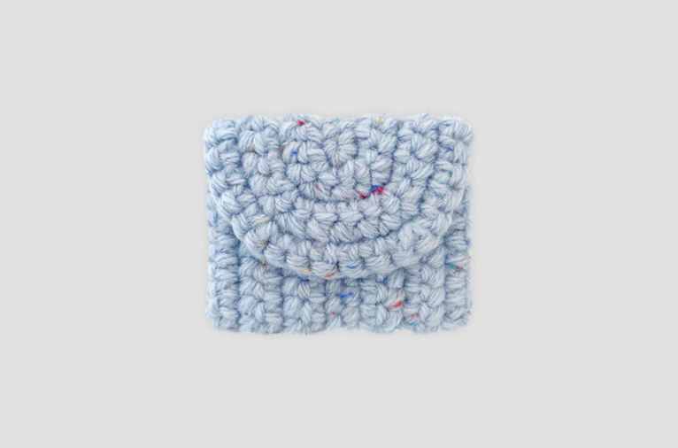 [프롬비] Tweed card wallet (BLUE) (재입고)