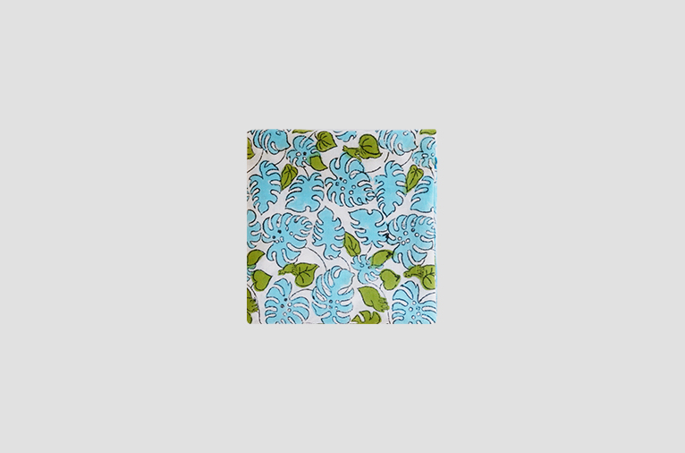 [온바이소이] Woodblock Print 손수건 - 푸른 연못