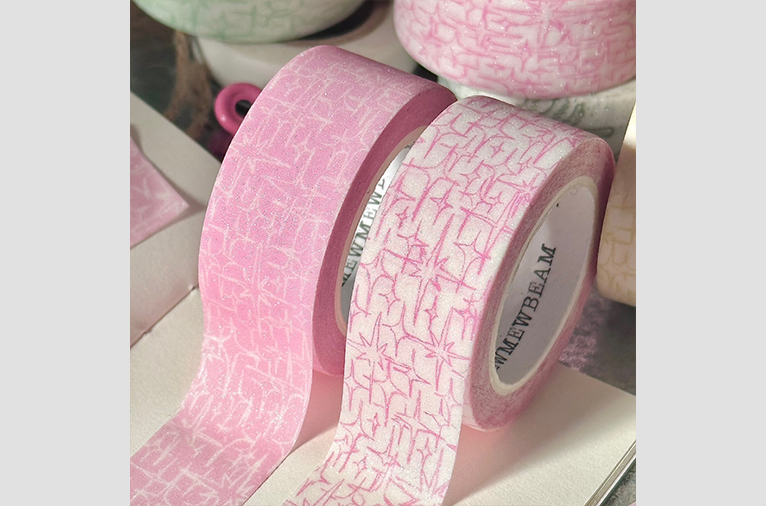 [냥냥빔] Glitter masking tape - Pink (2종) (재입고)