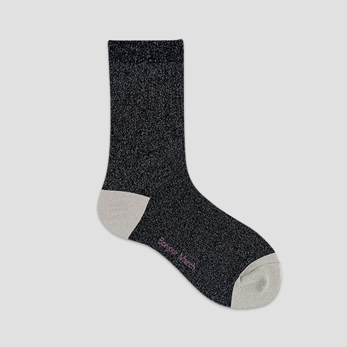 재입고*[봉주르마치] Black pearl socks