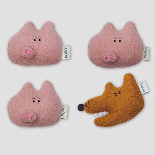 [뿌뻬레방] The Three Little Pigs 키링 - 4가지 종류 (5차입고)