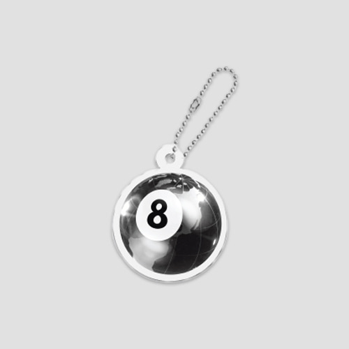 [코즈믹아카이브] 8 ball globe 에잇볼 아크릴 키링