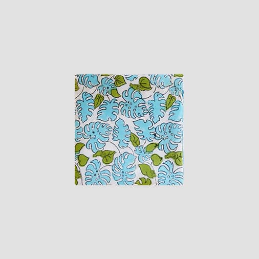 [온바이소이] Woodblock Print 손수건 - 푸른 연못