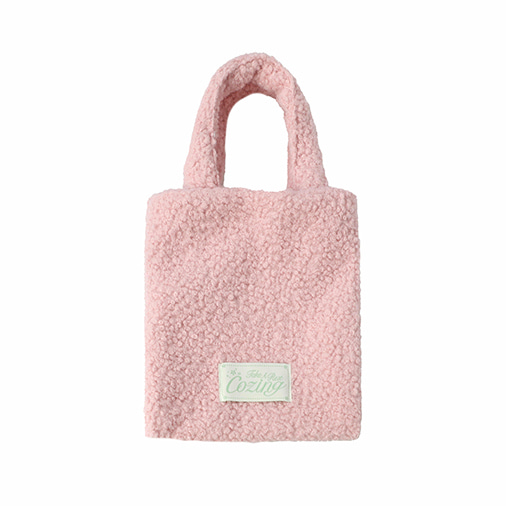 [cozing] Fluffy bag_pink