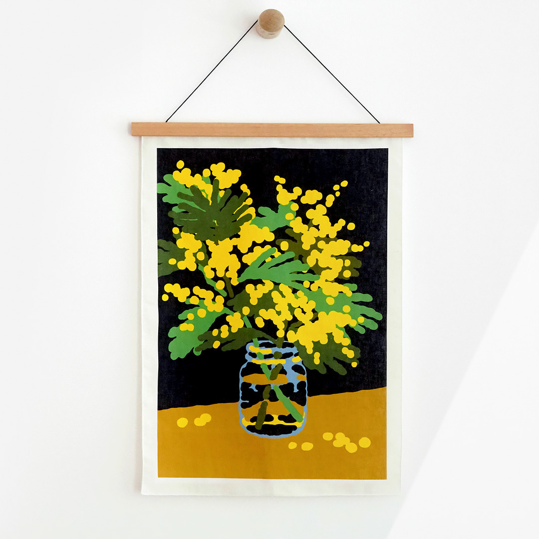 7차입고* [웜그레이테일] MIMOSA FABRIC POSTER - SMALL