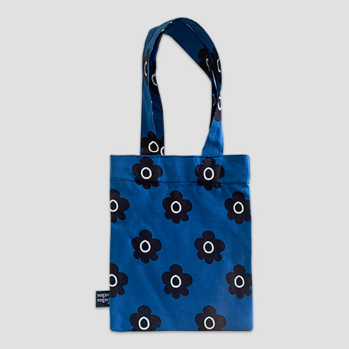 [소곤소곤] retro flower blue mini bag (재입고)