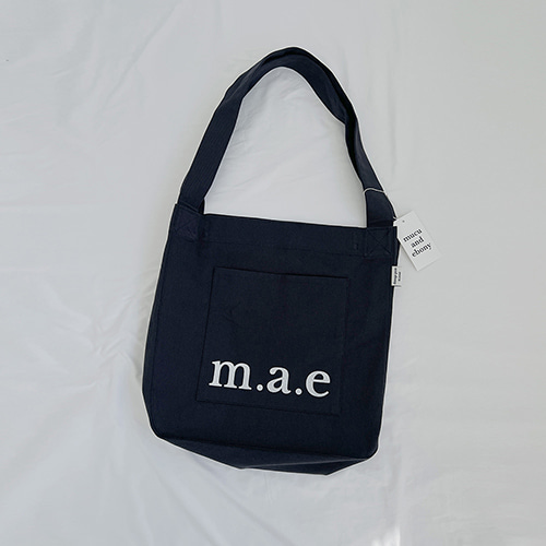[무쿠앤에보니] Mae logo bag - indigo (판매종료)