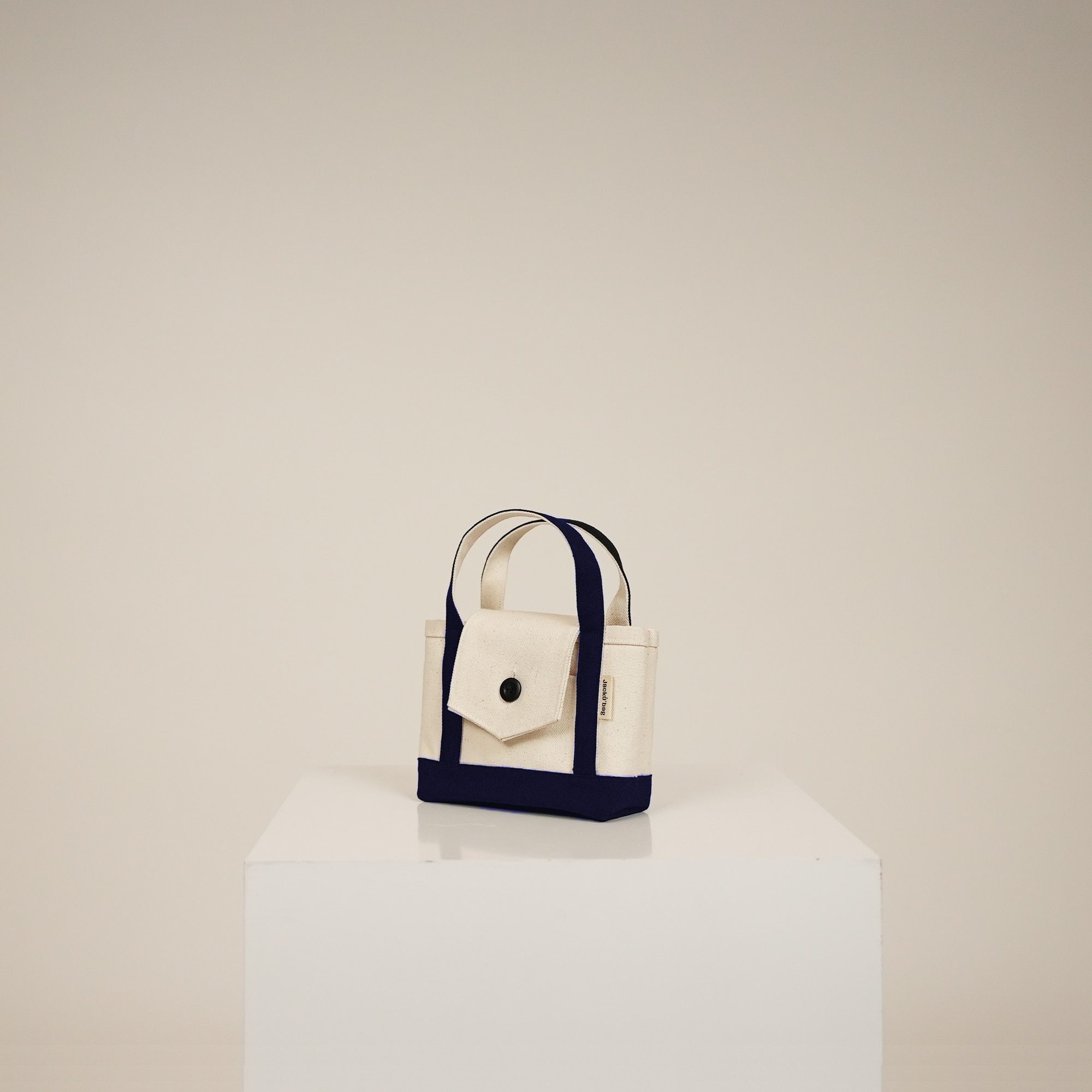 [잭코백] Mini Button tote bag NAVY