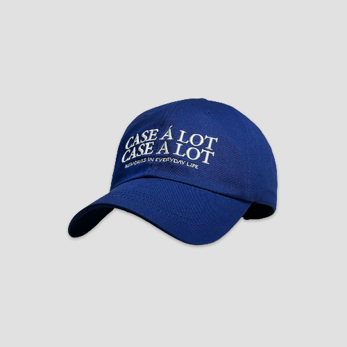 [케이스어랏] Slogon logo ball cap - Blue