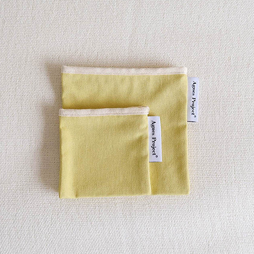 [아그네스프로젝트] Square Color Pouch (2Size)_Lemon