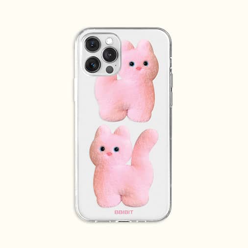 [삐빗] Kitty fork jelly hard phone case