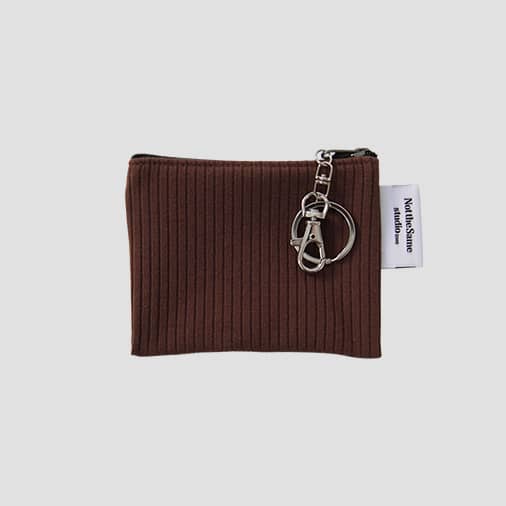 [낫더세임스튜디오] Mini keyring pouch - 초콜릿